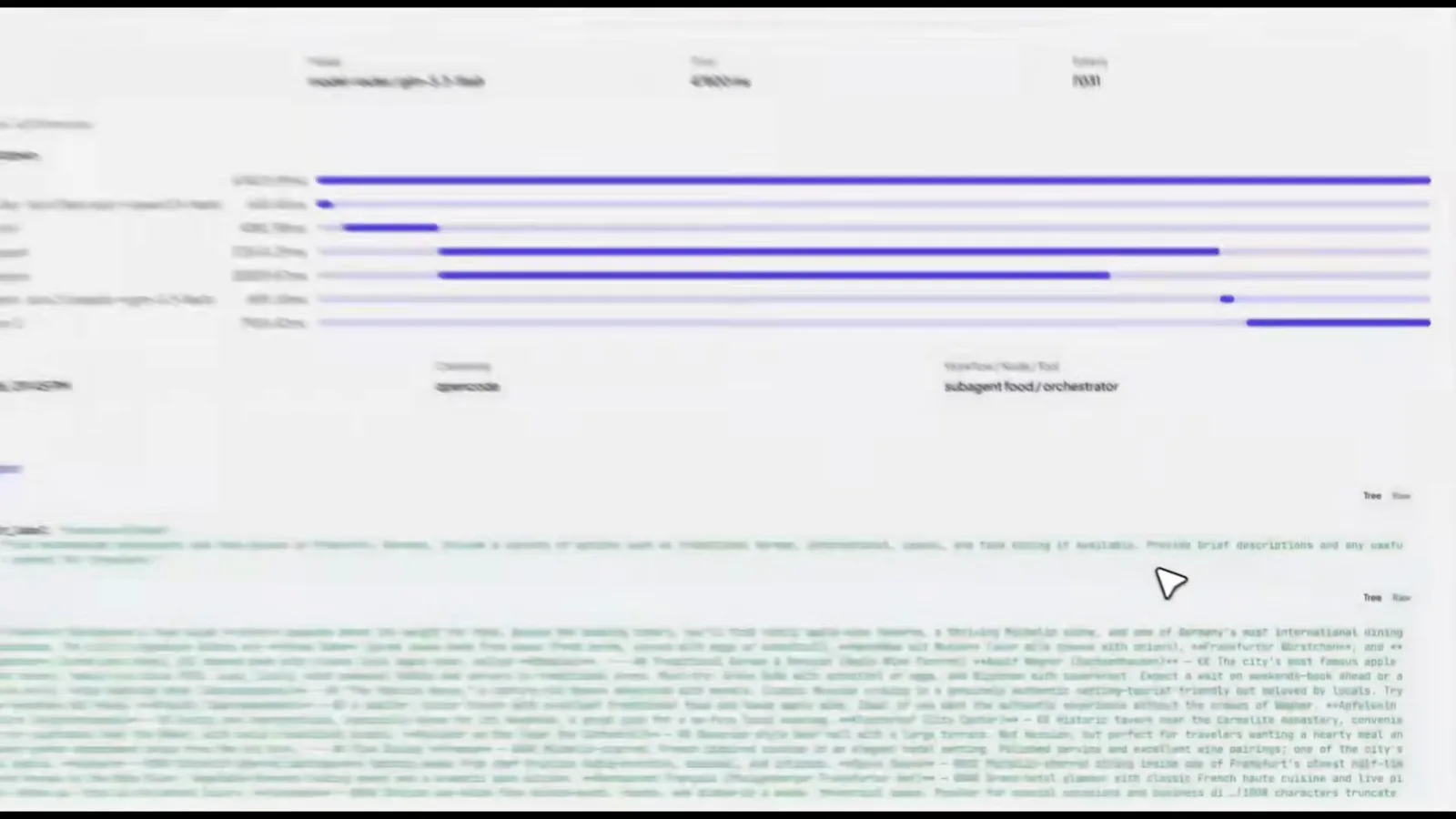 Heym execution trace lists two model-router decisions, showing different models selected for fast and creative workflow turns. Heym execution trace lists two model-router decisions, showing different models selected for fast and creative workflow turns.