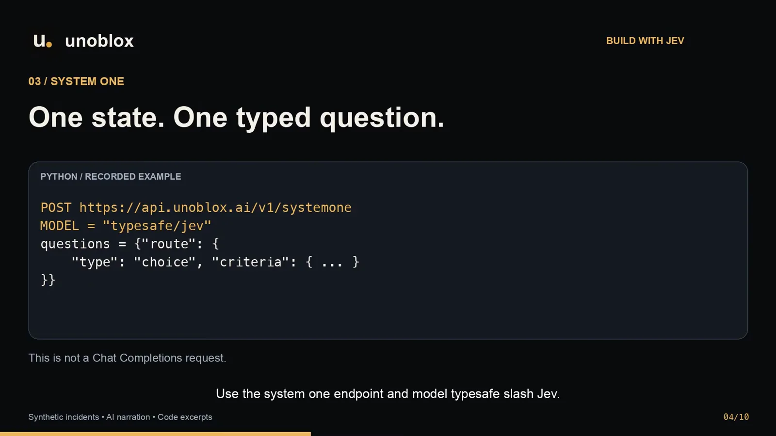 System One request posting the snapshot as state with a route question of type choice and three allowed options in criteria to typesafe slash jev System One request posting the snapshot as state with a route question of type choice and three allowed options in criteria to typesafe slash jev