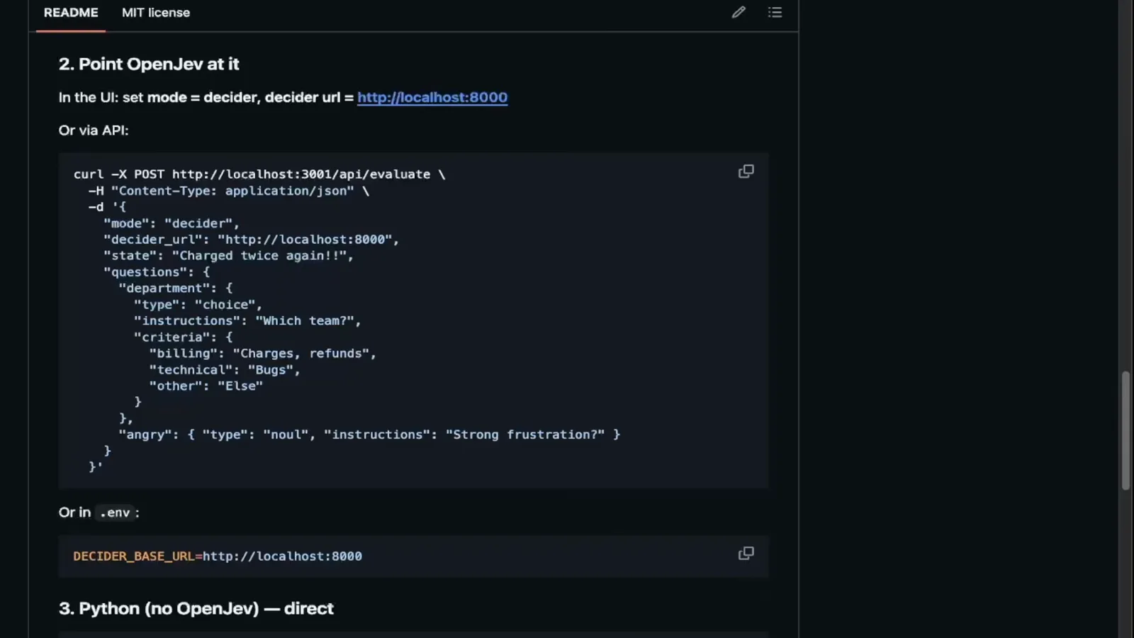 Decoder README local setup commands cloning llama.cpp building with cmake and serving a decoder-2b GGUF through uvicorn on port 8000