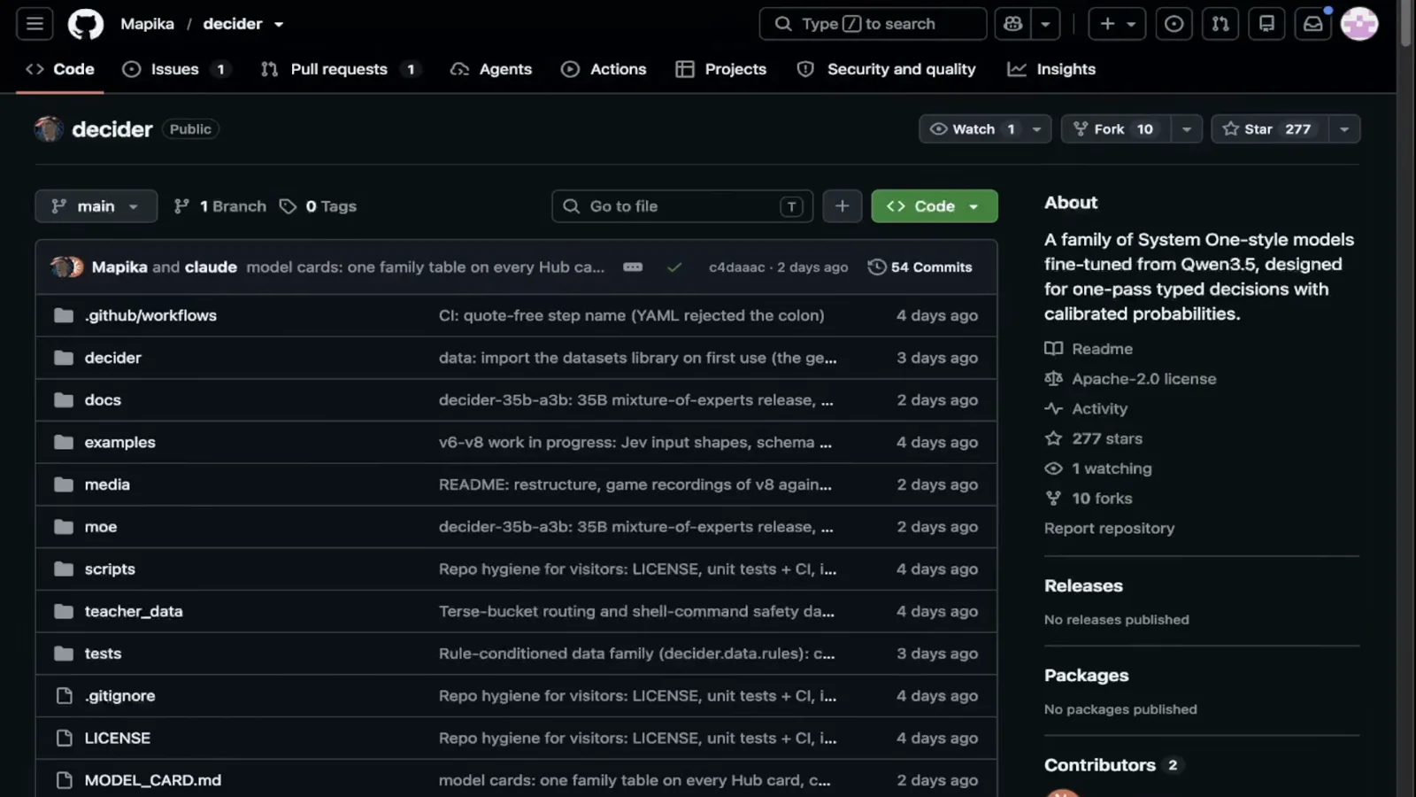 Decoder README historical v6 performance notes measuring a 79 second cold prompt build, roughly 0.3 second cached requests and 1.2GB resident memory on an Ampere VM